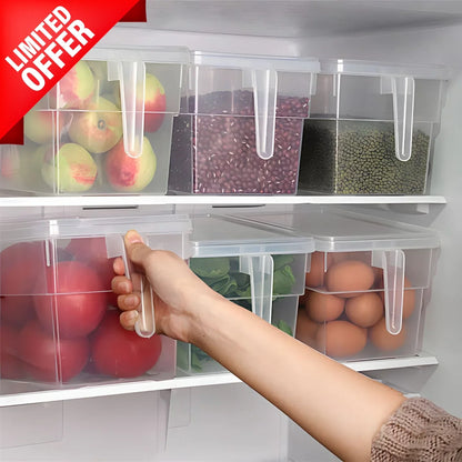 Unbreakable Kitchen Storage Boxes for Smart Organizing (Pack of 6)
