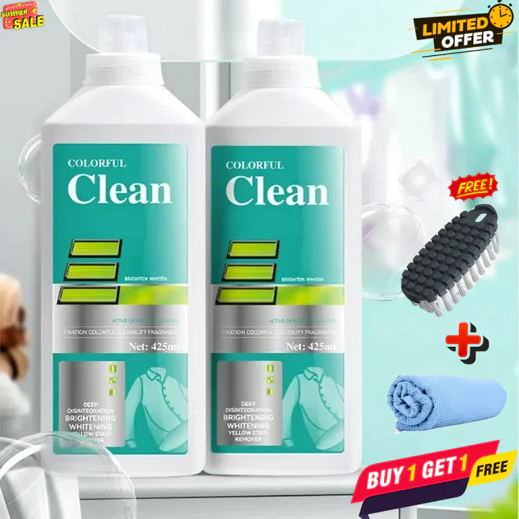8 in 1 Colour Bleach Stain Remover+Stain Remover (Buy 1 Get 1 Free)